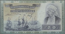 539056 Netherlands 20 Gulden 1941, P.54 REPLACEMENT in VF to VF+