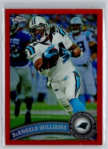 2011 Topps Chrom #161 DeAngelo Williams orange Refraktoren - Bild 1 von 2