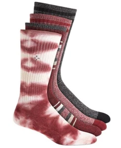 Sun + Stone Men's 4 Pack Crew Socks Red Size 10-13 - Picture 1 of 3
