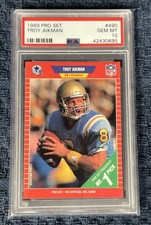 1989 Pro Set Troy Aikman #490 Rookie RC PSA 10 GEM MT