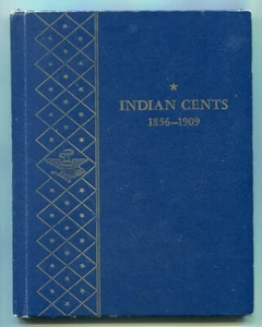 WHITMAN INDIAN CENTS ALBUM 1856-1909 DELUXE FOLDER 9402 CLASSIC LINE NICE - Picture 1 of 6