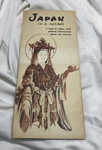 Japan in a Nutshell VINTAGE 1953 Travel Map/Brochure, Travel Bureau - Picture 1 of 12
