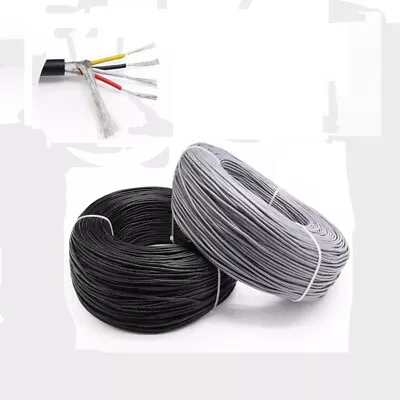 UL2547 Black & Gray Multicore Signal Cable Wire 4 Core 300V/18 20 22 24 26 28AWG - Image 1 of 4