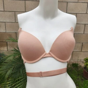 Adore Me Willowe Contour Plunge Solution Bra Size 36D Beige - Picture 1 of 8