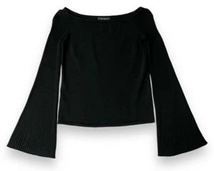 Suéter Ann Taylor Negro Manga Campana Talla Pequeña - Imagen 1 de 4