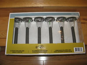 HAMPION BAY 6-PACK SOLAR LED 5000K WALK LIGHTS SKU: 611715 - Picture 1 of 4