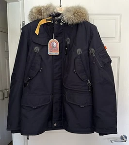 Men’s Large Navy Parajumpers Right Hand Parka - Picture 1 of 8