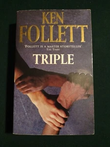 Triple By Ken Follett (Paperback 1998) Pan Books Signed Edition - Picture 1 of 9