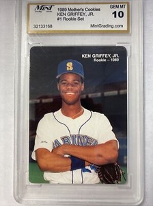 1989 Mother’s Cookies KEN GRIFFEY Jr. RC #1 Arms Folded MINT 10 Gem Mint HOF RC
