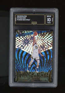 2018-19 Panini Revolution Stephen Curry Impact ShockWave #3 Gem Mint 10 Warriors