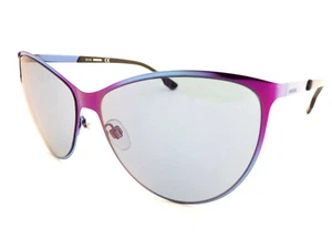 Gafas de sol Diesel brillantes púrpura azul desvanecido con lentes espejadas púrpura DL0113 92X - Imagen 1 de 4