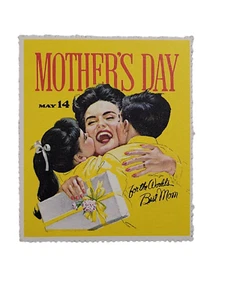 Oversized Mother's Day Stamp Vintage 2 by 2.5 Inches Rare HTF See Pics Holiday - Picture 1 of 4