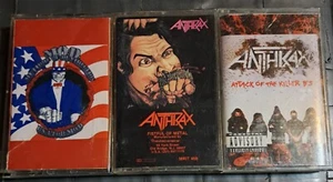 M.O.D. - USA for MOD , Anthrax - Fistful Of Metal & Attk Kllr B's Cassettes - Foto 1 di 5