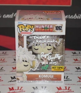 RYAN BARTLEY SIGNED/AUTOGRAPHED HUNTER X HUNTER KOMUGI 1092 FUNKO POP W/ BAS B - Picture 1 of 8
