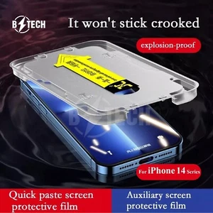 2x Tempered Glass Screen Protector For iPhone 14 13 12 11 Pro XS Max XR 8 7 Plus - Picture 1 of 14
