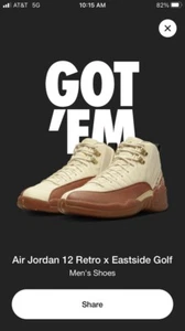 Size 10 - Jordan 12 Retro x Eastside Golf Out the Mud 2022 - Picture 1 of 1