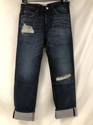 Pantaloni Donna J.Crew 100% Cotone Taglia 36 Colore Blu Navy Nuovo - Immagine 1 di 4