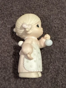 Precious Moments Vintage "God Gave His Best" Ceramic Figurine In Box w/ Inserts - Picture 1 of 16