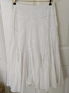 Crew white summer full skirt - Picture 1 of 5