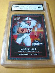 ANDREW LUCK COLTS 2014 UPPER DECK FOOTBALL HEROES # CFH-AL5 GRADED 10 L@@@K - Picture 1 of 1