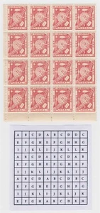 ARGENTINIEN 1891 POPPER FIRELAND FEUERLAND FEUERLAND Mi 1 BLOCKx16 ALLE TYPEN MNH 960€ - Bild 1 von 1
