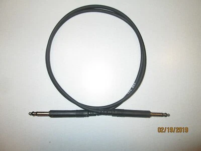 ADC BK3 patch cord. 3 feet.  Black - Image 1 of 3