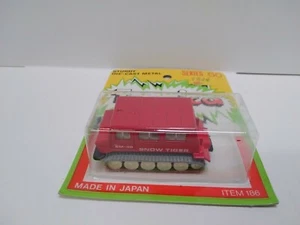 TOMICA red SNOW TIGER on yellow card MADE FOR G.J COLES MELBOURNE AUSTRALIA - Picture 1 of 4