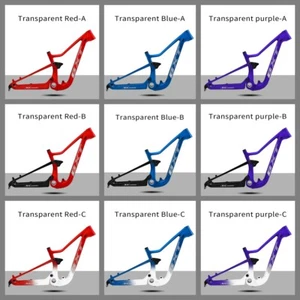 BXT 24er Carbon Fiber Full Suspension T1000 Mountain Bike Frame XC Disc Travel - Picture 1 of 20