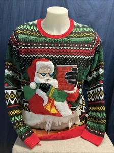 Hässlicher Weihnachtspullover Santa Holiday Time Größe L (42-44) T6 - Bild 1 von 9