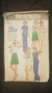 SIMPLICITY VINTAGE MISSES SKIRT PANTSKIRT PANTS SHORTS JACKET UNCUT PATTERN 8109 - Picture 1 of 7