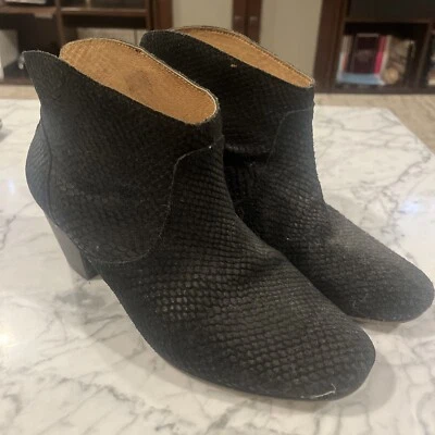 H By Hudson Mujer Botines Negros Botas Tacón Zapatos Talla 39 Usados en Excelente Condición Foto 1 de 3
