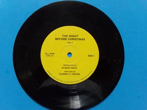 The Night Before Christmas Gilbert Mack 1970 Educational Reading Service 33 rpm - Bild 1 von 2