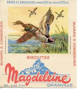 Blotting Paper Advertising Rusks Magdeleine Granville Bird/ Duck