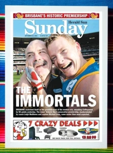 Framed 2003 BRISBANE LIONS AFL Premiers Poster - 45cm x 32cm x 3cm - Picture 1 of 3