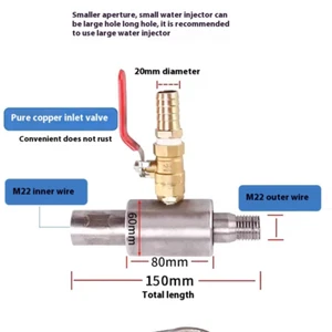 Máquina Perforadora de Agua Inyector de Agua Accesorios Tipo Frontal Inyector de Agua - Imagen 1 de 6