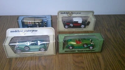 4 Matchbox cars in original boxes Y-4,Y-13,Y-15, Y-14, Yesteryears models   Z117 - Image 1 of 4