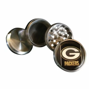 Trituradora de hierbas para especias de cocina trituradora de metal 4 piezas Green Bay Packers - Imagen 1 de 4