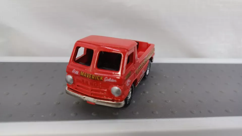 Johnny Lightning Little Red Wagon Dodge A100 Drag Truck Red Die Cast - Image 1 of 4