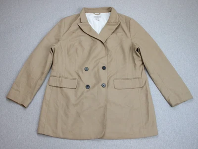 Blazer H&M Para Hombre XL Beige Doble Pecho Pico Solapa Forrado Solo Ventilación Foto 1 de 4