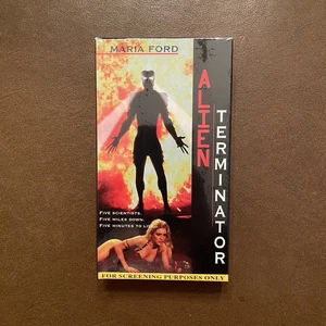 Alien Terminator VHS 1995 Screener Promo Tape Brand New Sealed New Horizons - Picture 1 of 6