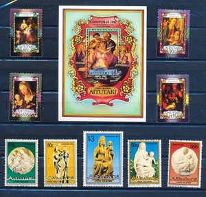 XE55642 Cook Islands Aitutaki christmas art religion fine lot MNH - Picture 1 of 1