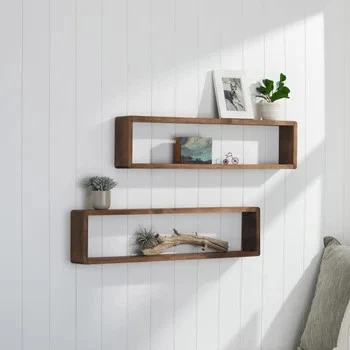 TRINITY Stackable Floating Box Shelf,  2-pack, 32”W x 4”D x 8”H, Free Shipping.. - Image 1 of 4
