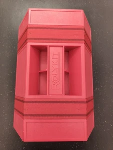 ROLYKIT Red Organizer Roll Up Case S-11 Tackle Tool Box Arts Crafts Storage - Picture 1 of 13