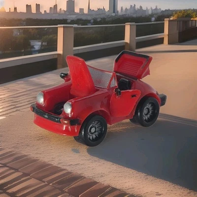 1988 Galoob Micro Machines Deluxe красный кабриолет Porsche открывающиеся двери / капот - Изображение 1 из 4