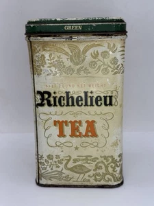 Richelieu Green Tea Tin Purity Pioneers Sprague Warner Chicago Illinois  - Picture 1 of 18