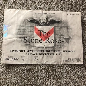 Stone Roses ticket Royal Court Liverpool 15/12/95 #Q25 - Imagen 1 de 1