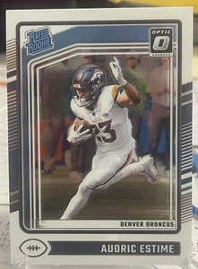 2024 Donruss Optic Audric Estime Base Denver Broncos #206 Rookie - Picture 1 of 2