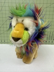 Adventure Planet Lion Rainbow Mane Plush Stuffed Animal Toy San Diego Zoo 9" - Picture 1 of 7