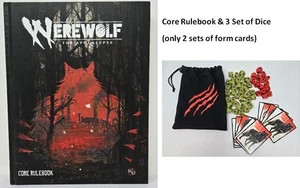 Werewolf The Apocalypse RPG Core Rulebook 5E/World of Darkness +3 Sets of Dice - Picture 1 of 21