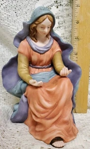  Statua statuina Vergine Maria per mangiatoia senza marchio vintage usata - Foto 1 di 5